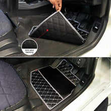 Luxury Leatherette Car Floor Mat For Mahindra Thar - Black White | Elegant Auto Retail