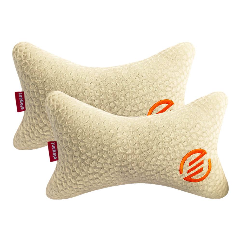 Elegant Comfy Velvet Cushion & Neck Rest Car Pillow CU12
