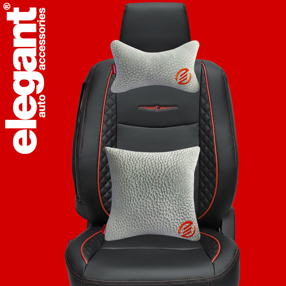 Elegant Comfy Velvet Cushion & Neck Rest Car Pillow CU12