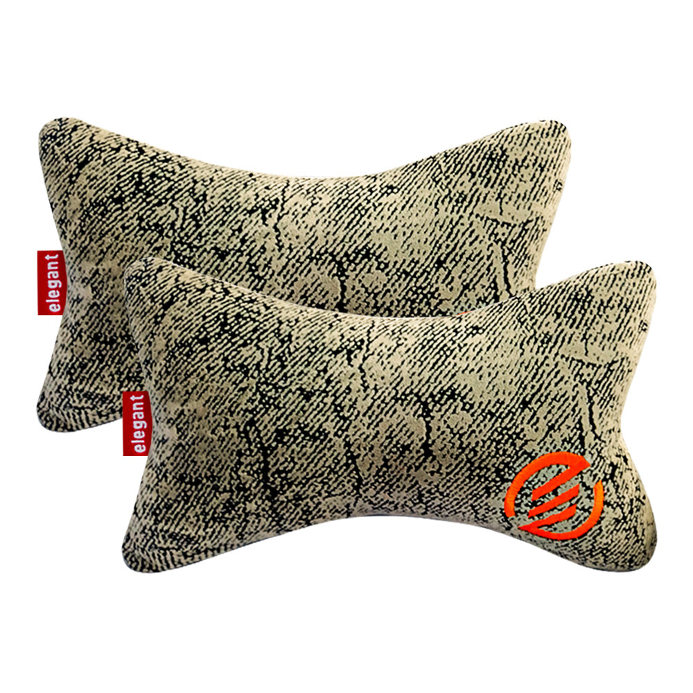 Elegant Comfy Velvet Cushion & Neck Rest Car Pillow CU13