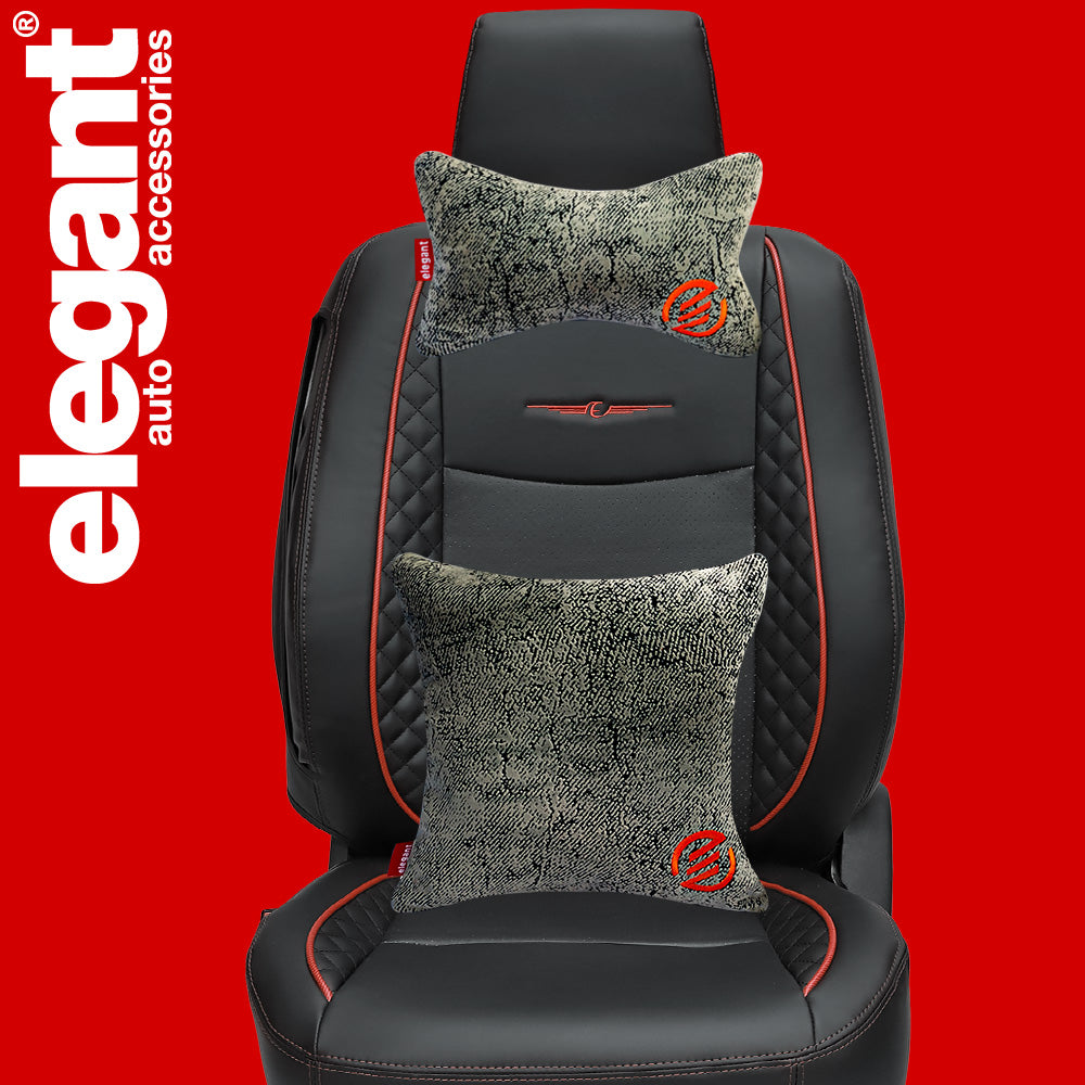 Elegant Comfy Velvet Cushion & Neck Rest Car Pillow CU13