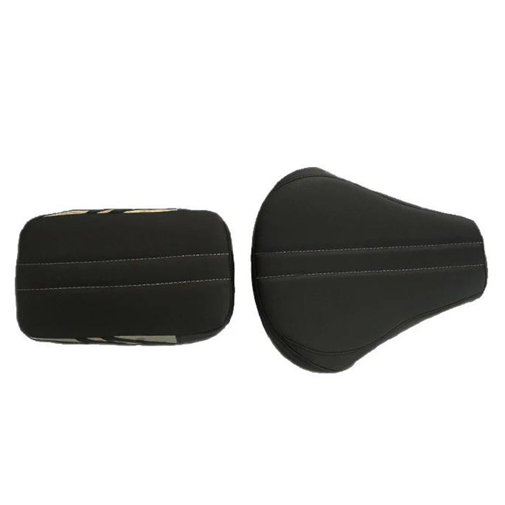 Bolt Sports Twin Bike Seat Cover Black and Silver for Bullet