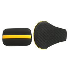Cameo Sports Twin Bike Seat Cover Black and Yellow for Bullet