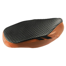 Load image into Gallery viewer, Flair Luxury Scooter Seat Cover Tan and Black Top
