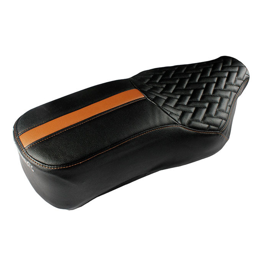 Prime Luxury Bike Seat Cover Black and Tan