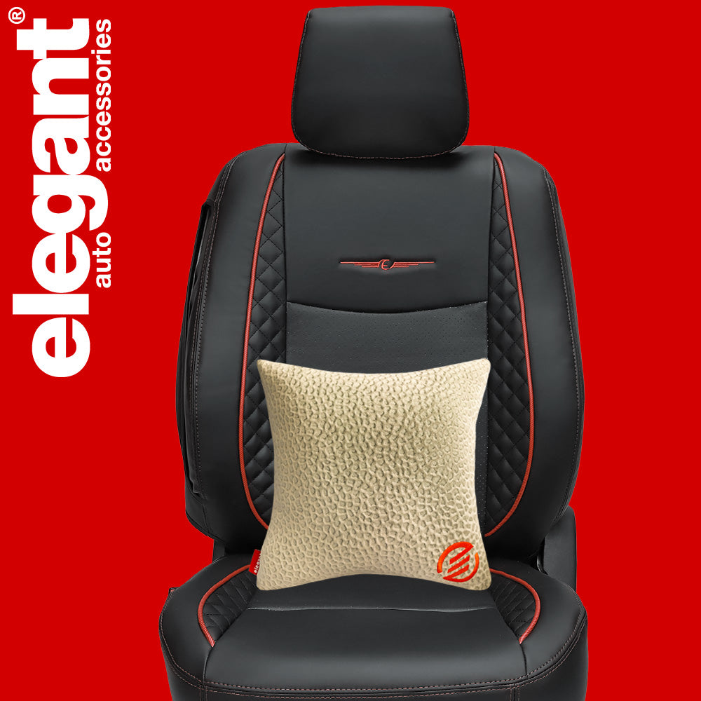 Elegant Comfy Velvet Cushion & Neck Rest Car Pillow CU12