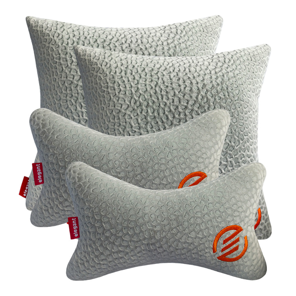 Elegant Comfy Velvet Cushion & Neck Rest Car Pillow CU12