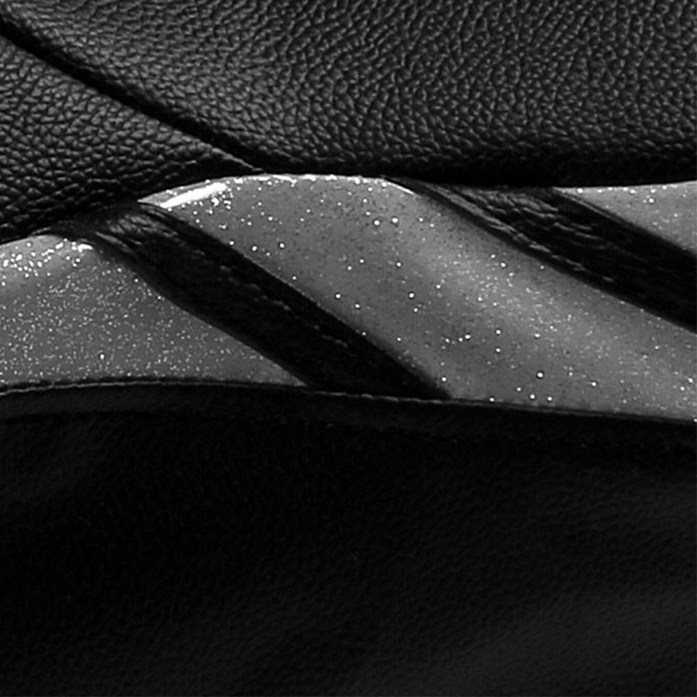 Bolt Sports Twin Bike Seat Cover Black and Silver for Bullet