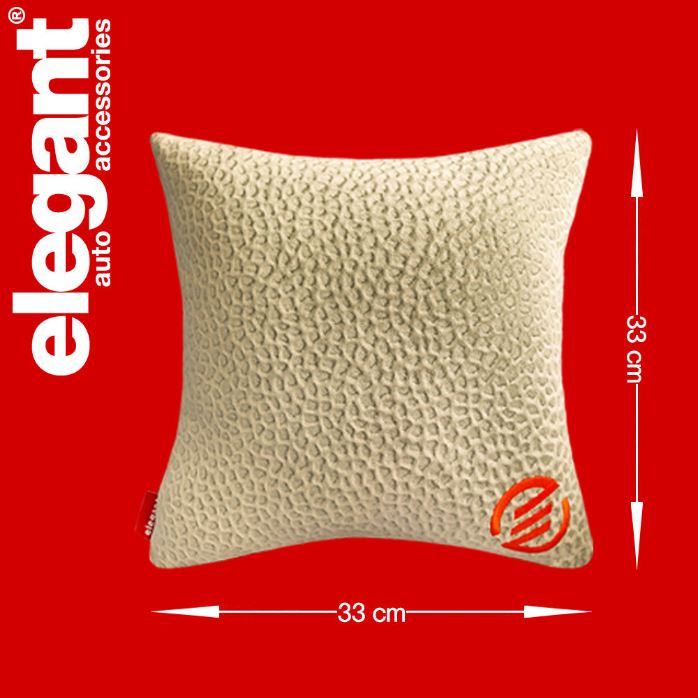 Elegant Comfy Velvet Cushion & Neck Rest Car Pillow CU12