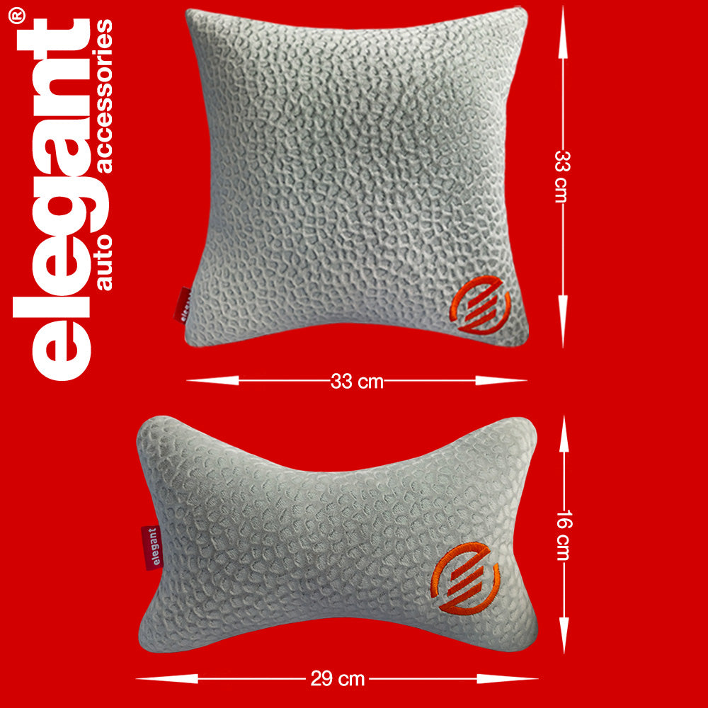Elegant Comfy Velvet Cushion & Neck Rest Car Pillow CU12