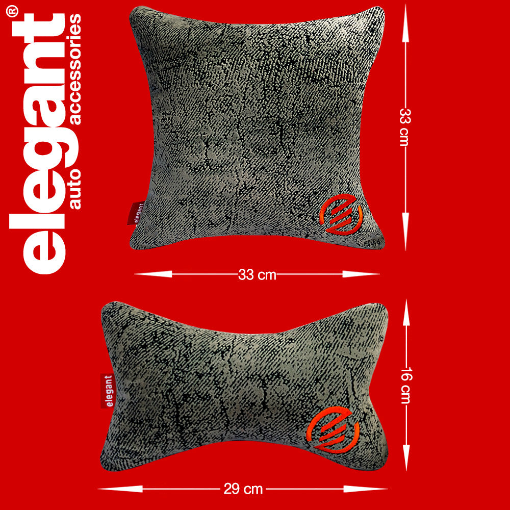 Elegant Comfy Velvet Cushion & Neck Rest Car Pillow CU13