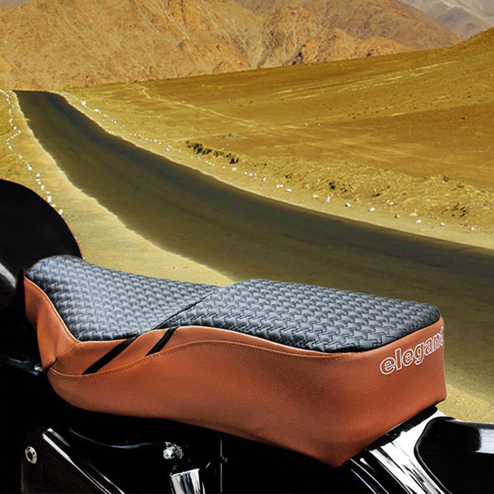 Rodeo Luxury Bike Seat Cover Tan with Black Top