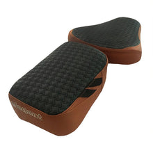 Rodeo Luxury Twin Bike Seat Cover Tan with Black Top for Bullet