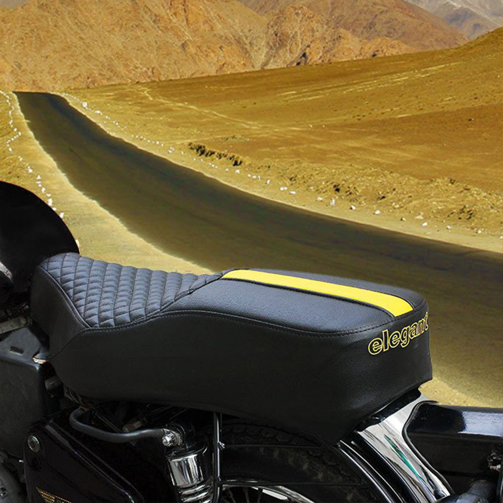 Cameo Sports Bike Seat Cover Black and Yellow