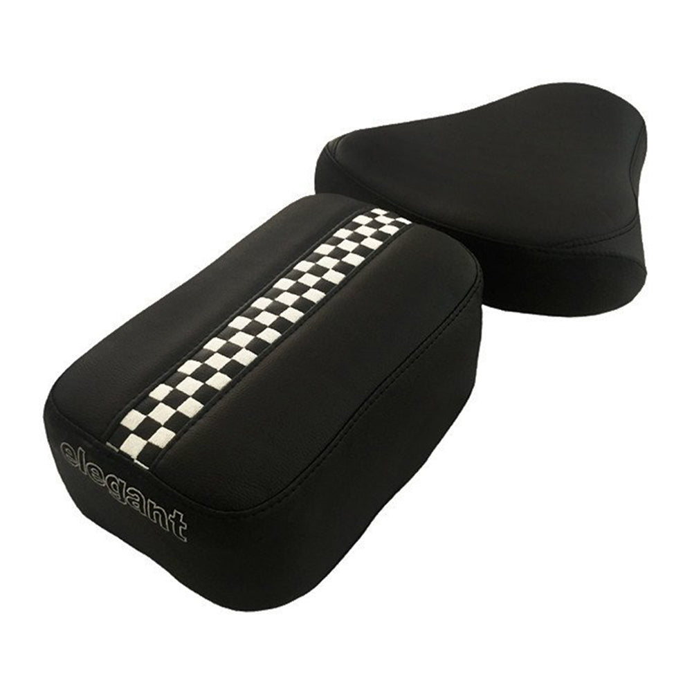 Gallop Style Twin Bike Seat Cover Black and White for Bullet