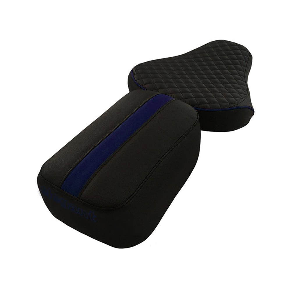 Cameo Sports Twin Bike Seat Cover Black and Blue for Bullet
