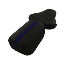 Cameo Sports Twin Bike Seat Cover Black and Blue for Bullet