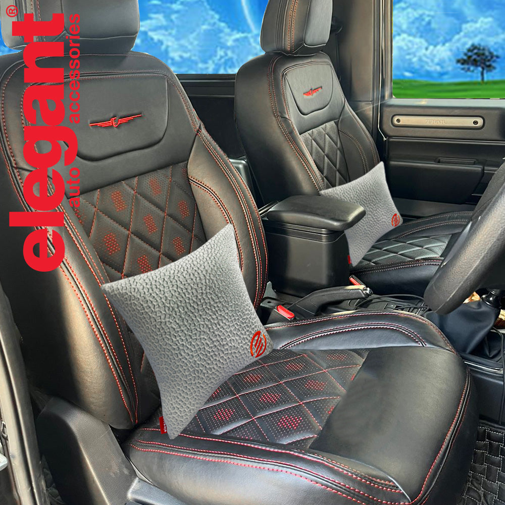 Elegant Comfy Velvet Cushion & Neck Rest Car Pillow CU12