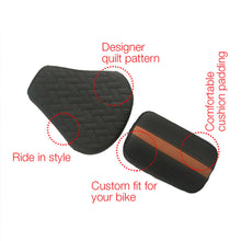 Prime Luxury Twin Bike Seat Cover Black and Tan for Bullet