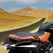 Rodeo Luxury Twin Bike Seat Cover Tan with Black Top