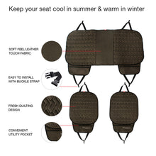 Load image into Gallery viewer, Caper Cool Pad Car Seat Cushion Black and Grey (Set of 3)
