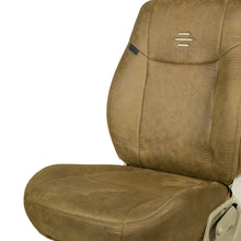 Load image into Gallery viewer, Nubuck Patina Leather Feel Fabric Car Seat Cover Beige For Citroen C3
