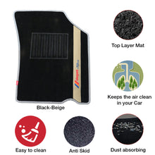 Load image into Gallery viewer, Sports Carpet Car Floor Mat For Hyundai Alcazar - Black Beige | Elegant Auto Retail
