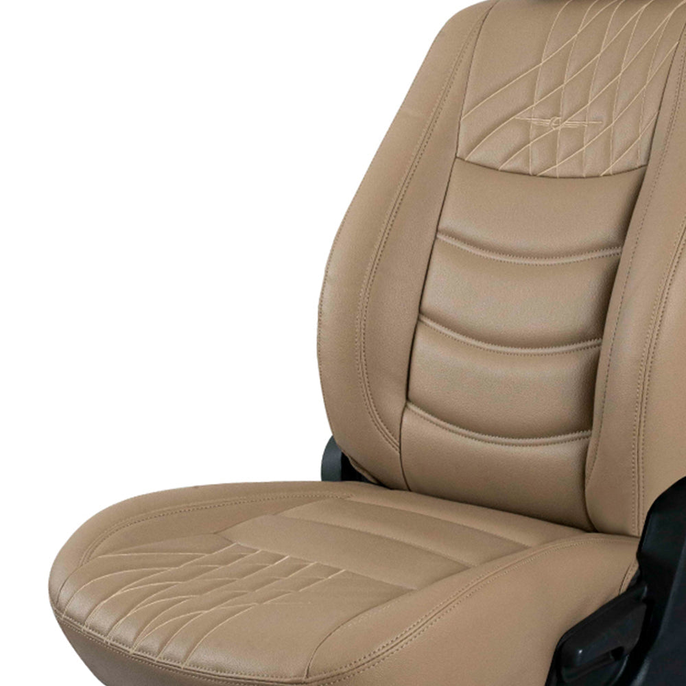 Glory Colt Art Leather Car Seat Cover For Kia Syros - Beige | Elegant Auto Retail