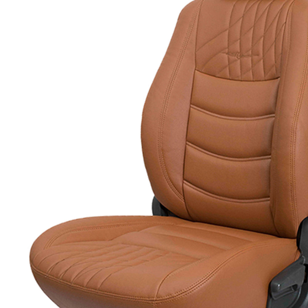 Glory Colt Art Leather Car Seat Cover For Honda Civic - Tan | Elegant Auto Retail
