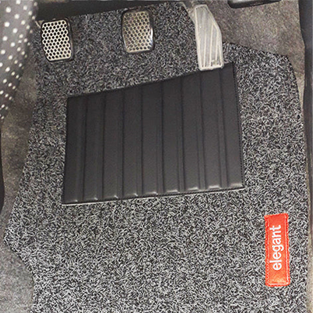 Grass Car Floor Mat Black and Grey For Mahindra XUV700 7 Seater