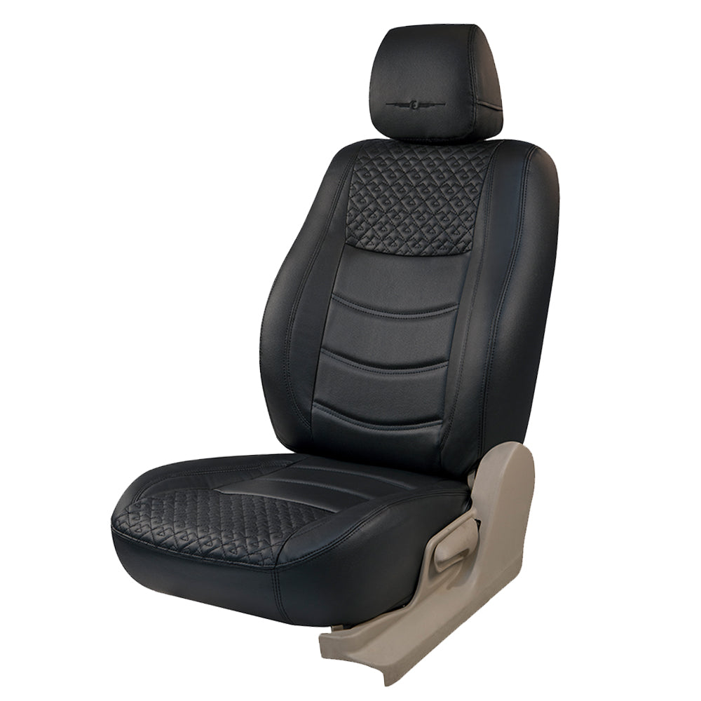 Vogue Galaxy Art Leather Car Seat Cover For Honda Civic - Black | Elegant Auto Retail