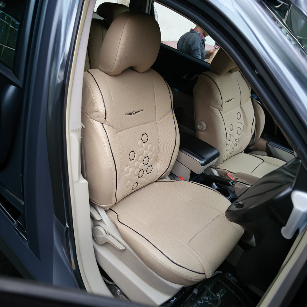 Fresco Fizz Fabric Car Seat Cover For Toyota Innova Crysta Interior Matching