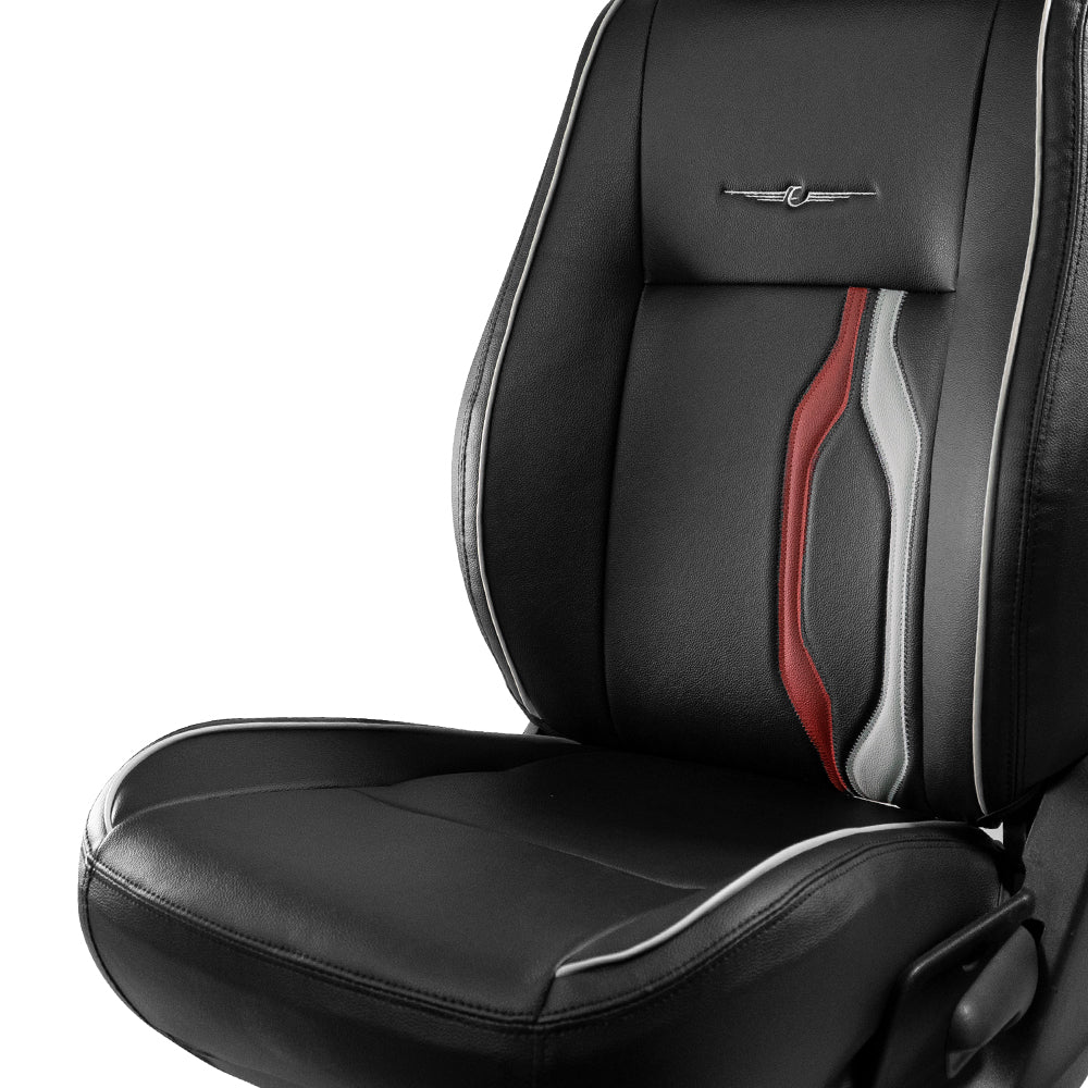 Vogue Trip Plus Art Leather Bucket Fit Car Seat Cover For Mahindra XEV 9e - Black | Elegant Auto Retail