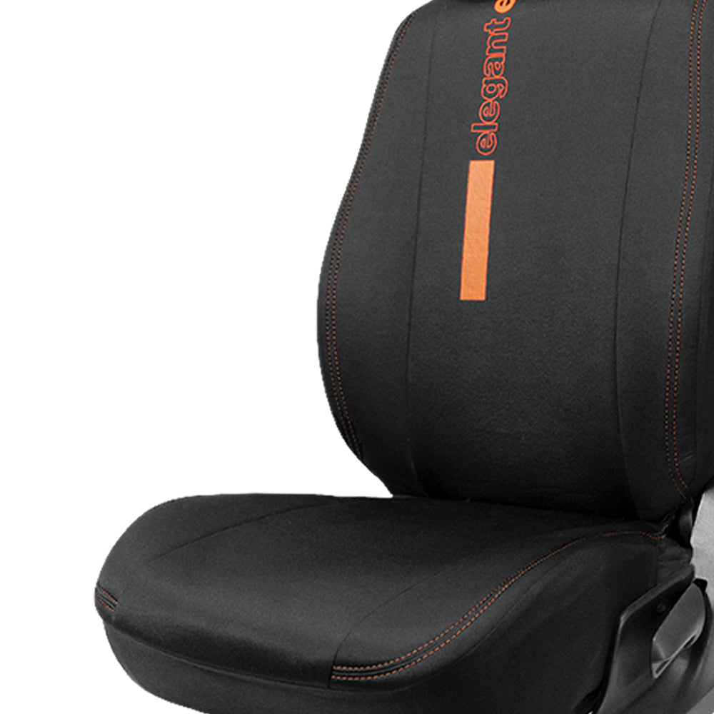 Yolo Fabric Car Seat Cover For Maruti S-Presso - yolo design 02 Black | Elegant Auto Retail