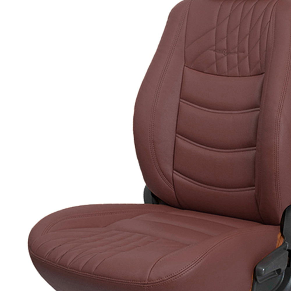 Glory Colt Art Leather Car Seat Cover For Honda Civic - Brown | Elegant Auto Retail