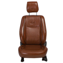 Load image into Gallery viewer, Posh Vegan Leather Car Seat Cover Tan For Innova Crysta
