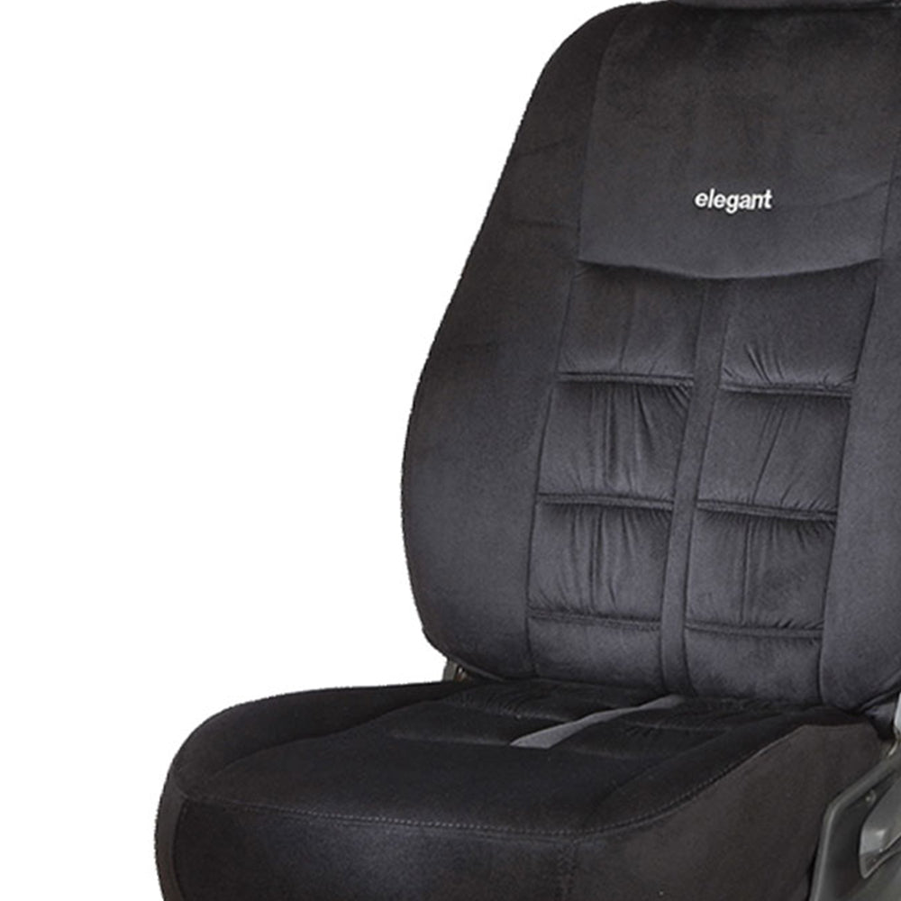 Emperor Velvet Fabric Car Seat Cover For Tata Curvv | In Black Colour | Elegant Auto Retail
