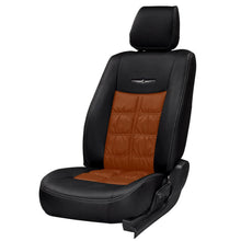 Nappa Grande Duo Art Leather Car Seat Cover For Toyota Etios - Black Tan | Elegant Auto Retail