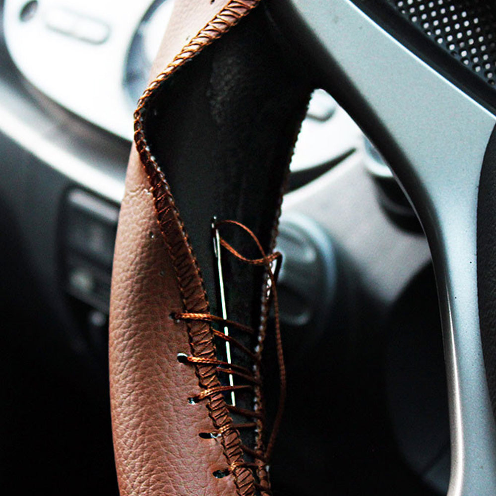 Car Steering Wheel Cover Tan