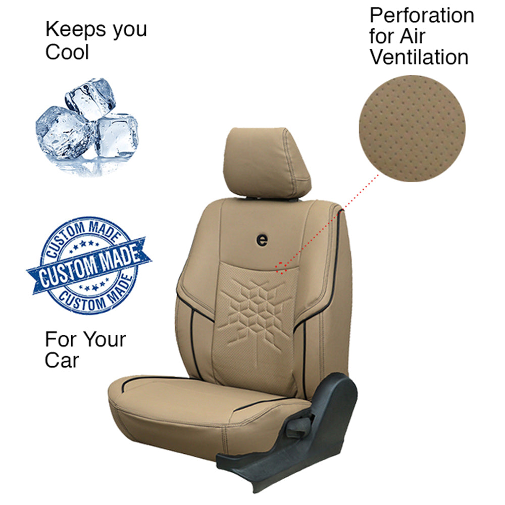 Venti 2 Perforated Art Leather Car Seat Cover For Renault Duster at Best Price