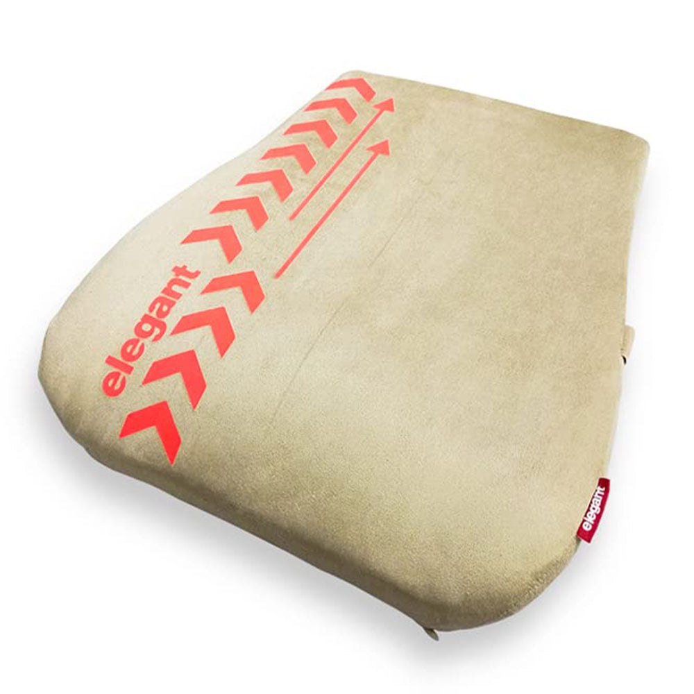 Elegant Arrow Memory Foam Slim Back Rest Support Pillow Beige | Elegant Auto Retail
