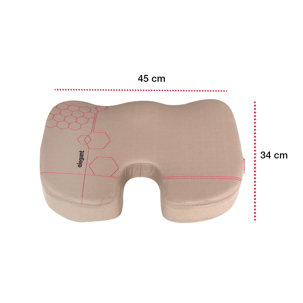 Elegant Zig Memory Foam Coccyx Car Seat Cushion Pillow | Elegant Auto Retail
