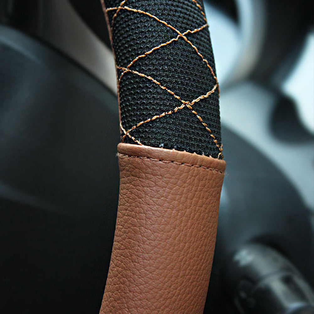 Car Steering Wheel Cover Tan