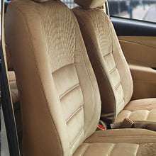 Veloba Crescent Velvet Fabric Car Seat Cover For Mahindra XEV 9e - Beige | Elegant Auto Retail