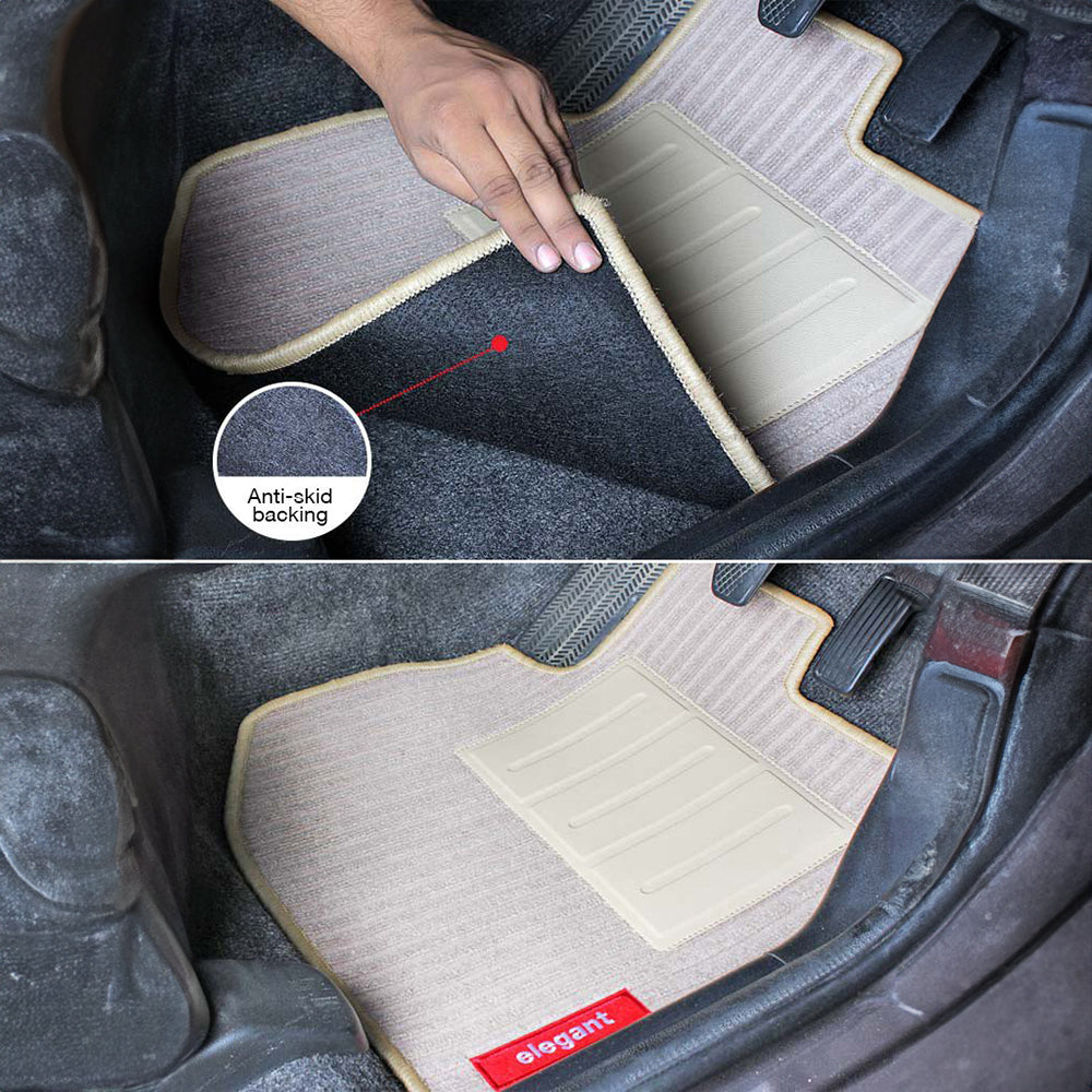 Cord Carpet Car Floor Mat For MG Astor Design