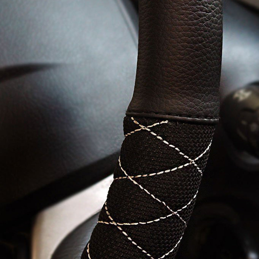 Car Steering Wheel Cover Black