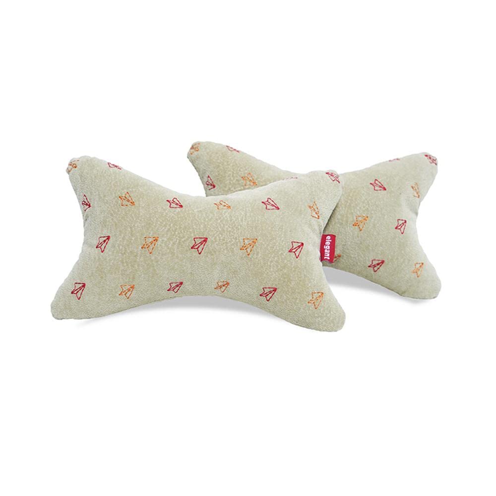Elegant Comfy Car Neck Rest Pillow Fly Design Set of 2 CU08 | Elegant Auto Retail