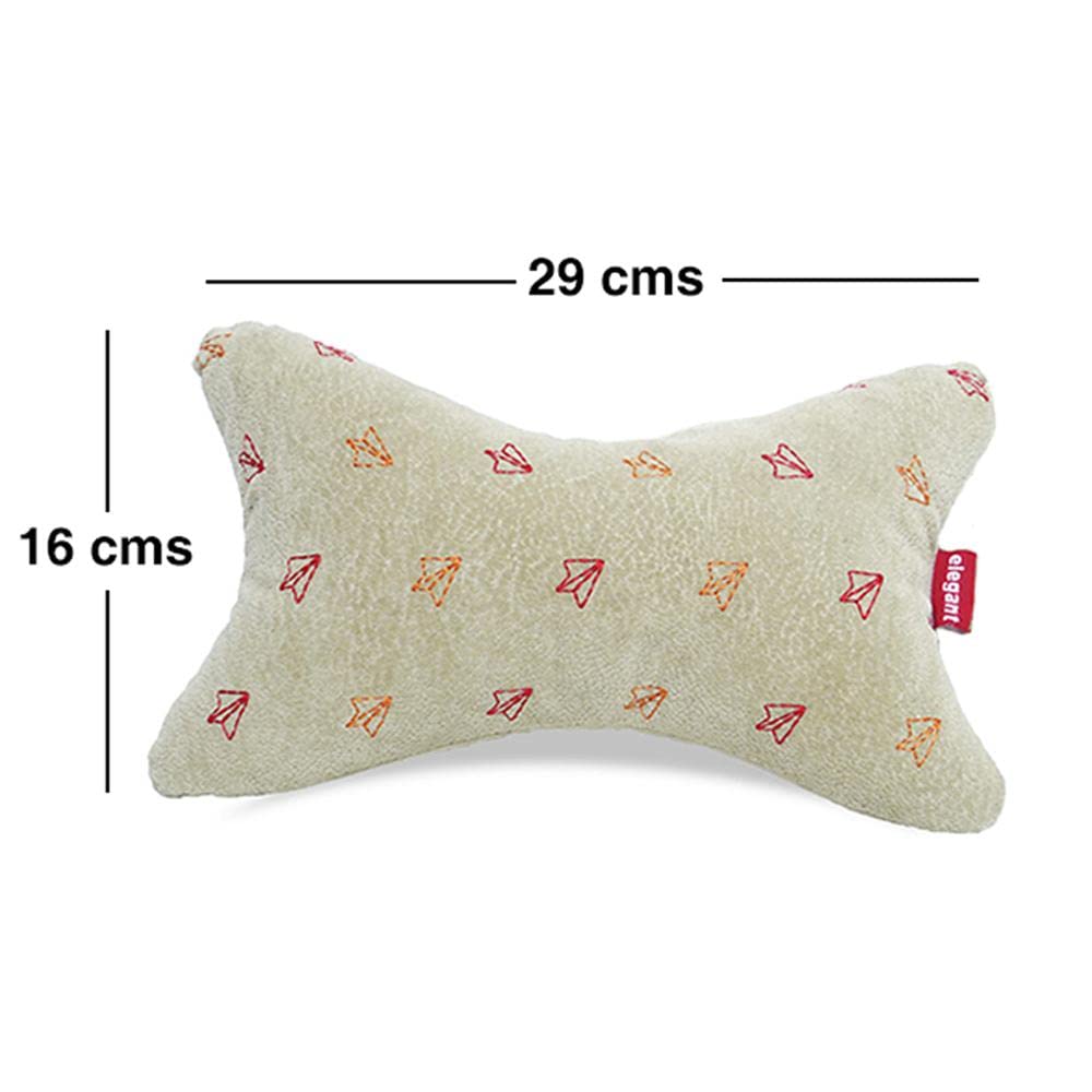 Elegant Comfy Car Neck Rest Pillow Fly Design Set of 2 CU08 | Elegant Auto Retail