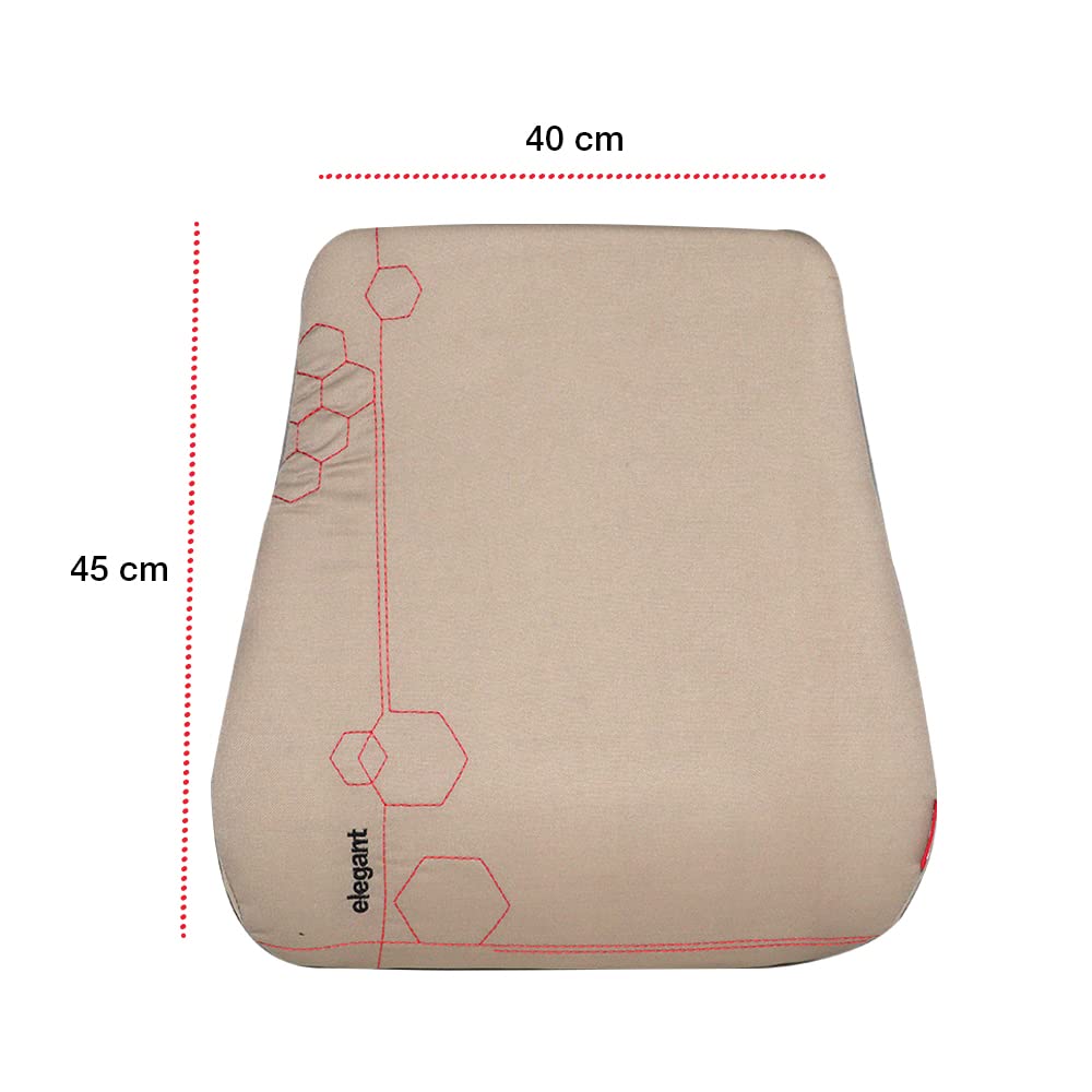 Elegant Zig Memory Foam Full Slim Back Rest Support Car Pillow | Elegant Auto Retail
