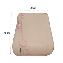 Load image into Gallery viewer, Elegant Zig Memory Foam Full Slim Back Rest Support Car Pillow - Beige
